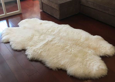 Κίνα Sheepskin τεσσάρων δερμάτων μεγάλο αυστραλιανό λευκό 120 *180cm ελεφαντόδοντου κουβερτών χειροποίητο ανθεκτικό προμηθευτής