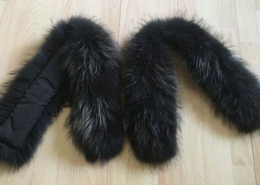 Κίνα Ζωηρόχρωμο βαμμένο πραγματικό κινεζικό παλτό 90 *15cm γουνών αλεπούδων περιλαίμιων γουνών ρακούν για το κάτω παλτό προμηθευτής