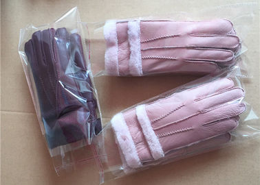 Κίνα Sheepskin γουνών γυναικών παχιά θερμότερα γάντια χειροποίητα με τη μερινός επένδυση μαλλιού προμηθευτής