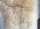 120*180cm μακρύ ύφασμα γουνών μαλλιού πραγματικό μογγολικό, άσπρη Sheepskin κουβέρτα για το βρεφικό σταθμό  προμηθευτής