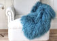 Η μογγολική Sheepskin εγχώρια διακόσμηση κουβερτών προσαρμόζει διάφορα μπλε χρώματα γουνών δέρματος σχεδίου τα γνήσια προμηθευτής