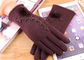 Γάντια δεράτων των γυναικών βελούδου μικροϋπολογιστών, μαλακά γάντια Smatouch με την επένδυση γουνών προμηθευτής
