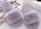 Ανοικτές μαλακές συγκεχυμένες παντόφλες γυναικών toe ανθεκτικές αναπνεύσιμες με Sheepskin της Αυστραλίας προμηθευτής