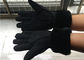 Γάντια Shearling αρνιών Sueded Handsewn, χειμερινά γάντια των μαύρων προμηθευτής
