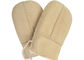 Θερμότερα Sheepskin Handcrafted γάντια, γάντια Shearling αρνιών Handsewn Sueded των γυναικών προμηθευτής