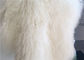 Η μακρυμάλλης φυσική σγουρή μογγολική άσπρη γούνα Materiral μαλλιού προβάτων για το κρεβάτι ρίχνει προμηθευτής