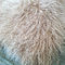 Μακρυμάλλες Sheepskin πραγματικό σγουρό lambswool μαξιλαριών γουνών προβάτων μογγολικό μαξιλάρι προμηθευτής