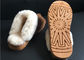 Sheepskin γυναικών πολυτελείς κλειστές Sheepskin παντόφλες toe παπουτσιών παντοφλών προμηθευτής