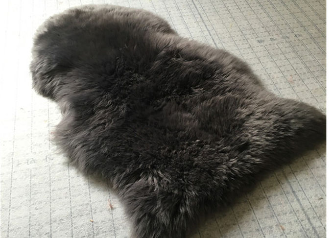 Πραγματικό Sheepskin αυστραλιανό μακρύ μαλλί φυσικό άσπρο 2*3feet κουβερτών 100%
