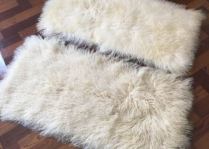 Sheepskin μαλλιού 10 15cm μεγάλη κουβέρτα περιοχής, Sheepskin κουβέρτα δρομέων για την κάλυψη καθισμάτων εγχώριων καναπέδων