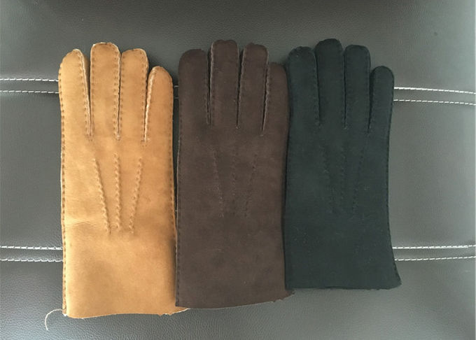 Sheepskin κασμιριού ευθυγραμμίζοντας θερμότερα γάντια γαντιών με τα άκρα δακτύλου οθόνης αφής