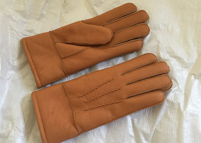 Μερινός ευθυγραμμισμένα Lambswool γάντια, Sheepskin Shearling των γυναικών γάντια αδιάβροχα