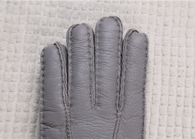Διπλό Sheepskin γαντιών δέρματος προσώπου που ευθυγραμμίζονται, Windproof Sheepskin Drive γάντια