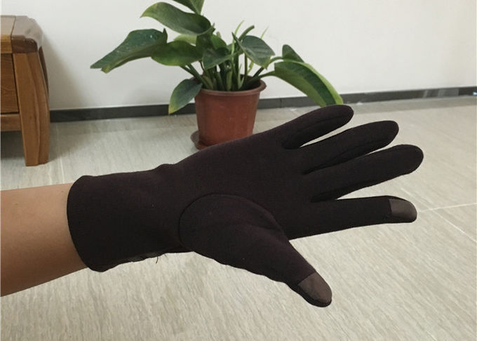 Γάντια δεράτων των γυναικών βελούδου μικροϋπολογιστών, μαλακά γάντια Smatouch με την επένδυση γουνών