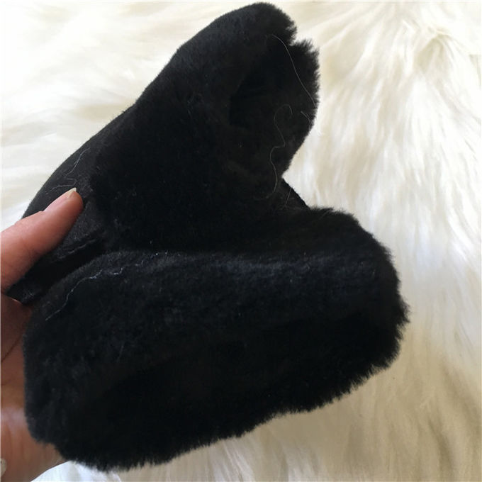 Το διπλό sheepskin προσώπου δέρας/ευθυγραμμισμένα τα μαλλί γάντια χέρι-που ράφτηκε sheepskin το γάντι