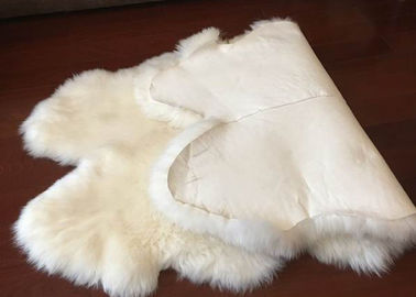 Κίνα Γνήσιες Sheepskin κρεβατοκάμαρων κουβέρτες, πραγματικό Sheepskin 4 δερμάτων κάλυμμα 120x180cm προμηθευτής