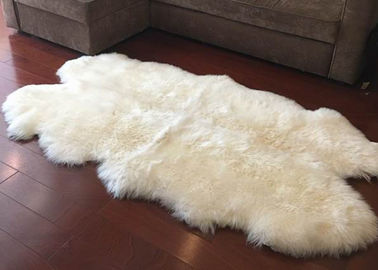 Κίνα Πραγματικά Sheepskin κουβερτών μεγάλα πόδια 4 X 6 4 κουβερτών περιοχής μαλλιού της Αυστραλίας ελεφαντόδοντου άσπρα δέρμα προμηθευτής