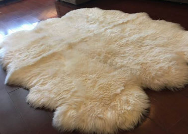 Κίνα Το μακρυμάλλες άσπρο αυστραλιανό Sheepskin μερινός μαλλί κουβερτών για το καθιστικό ρίχνει προμηθευτής