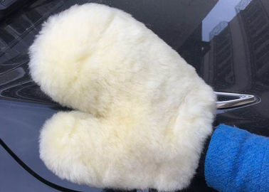 Κίνα Sheepskin μπεζ χρώμα μαξιλαριών πλυσίματος αυτοκινήτων γαντιών πυγμαχίας πλυσίματος ροδών μαλλιού δάχτυλων γαντιών πυγμαχίας πλυσίματος αυτοκινήτων προμηθευτής