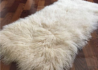 Κίνα Sheepskin κρεβατιών γουνών γενική μογγολική κουβέρτα 60x120cm μπεζ αλεξιπύρωση χρώματος προμηθευτής