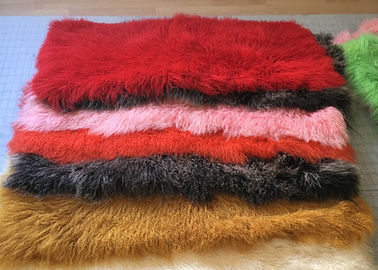 Κίνα Βαμμένη Sheepskin δερμάτων χρώματος μαλακή μογγολική κουβέρτα 60 *120cm για τα παπούτσια ενδυμάτων προμηθευτής