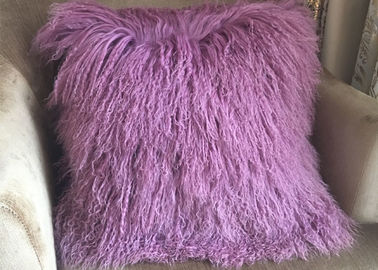 Κίνα Η μογγολική Lavender μαξιλαριών γουνών πραγματική γούνα προβάτων πολυτέλειας θιβετιανή ρίχνει 16 ίντσα προμηθευτής
