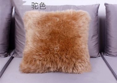 Κίνα Lambswool εγχώριων καναπέδων διακοσμητική τετραγωνική μορφή μαξιλαριών καθισμάτων με το μακρύ ομαλό μαλλί προμηθευτής