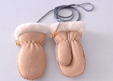 Κίνα 3 - 8 Sheepskin των παιδιών ετών θερμότερα γάντια με το προσαρμοσμένο λογότυπο προμηθευτής