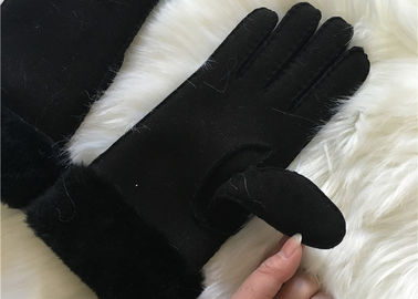 Κίνα Για άνδρες και για γυναίκες Sheepskin γάντια δερμάτων γυναικείων αρνιών χειμερινών γαντιών μανσετών γουνών μακριά μοντέρνα προμηθευτής