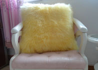 Sheepskin Shearling Lambswool διπλάσιο μαξιλαριών καθισμάτων που πλαισιώνεται για το κρεβάτι/καναπές διακοσμητικός