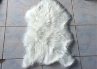 Διακοσμητική μεγάλη άσπρη κουβέρτα 2 γουνών Faux δωματίων * 3 FT, ενιαία κουβέρτα πατωμάτων γουνών Faux δερμάτων