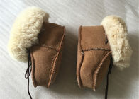 Γνήσια Sheepskin παπούτσια μωρών, χειμερινές μπότες για το νήπιο/το μικρό παιδί