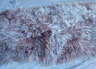 Φυσική σγουρή Sheepskin δερμάτων γουνών αρνιών μογγολική κουβέρτα πατωμάτων προβιών δορών μακριά