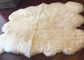Μακρυμάλλης πραγματική Sheepskin μαλλιού κουβέρτα με την άσπρη μορφή 60 X 90cm προβάτων Natura προμηθευτής