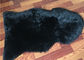 Το φυσικό Sheepskin της Αυστραλίας Sheepskin μαλλιού κουβερτών μαύρο βαμμένο μακρύ ενιαίο δέρμα ρίχνει προμηθευτής
