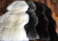 Η μακριά γούνα κρέμας μαλλιού ρίχνει το κάλυμμα, το ενιαίο δέρμα γραπτό ρίχνει το κάλυμμα 60 X 90cm προμηθευτής