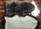 Πραγματική Sheepskin φυσική μεγάλη ανοικτό γκρι βαμμένη μακριά lambswool κουβερτών εγχώρια διακοσμητική κουβέρτα προμηθευτής