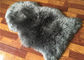 Πραγματική Sheepskin φυσική μεγάλη ανοικτό γκρι βαμμένη μακριά lambswool κουβερτών εγχώρια διακοσμητική κουβέρτα προμηθευτής