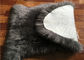 Πραγματικό Sheepskin ενιαίο δέρμα της Αυστραλίας μαλλιού κουβερτών ανοικτό γκρι φυσικό μακρύ προμηθευτής