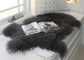 Μαύρη μαλακή Washable πραγματική Sheepskin κουβέρτα θερμή με τη μακρυμάλλη παχιά πλήρη γούνα προμηθευτής