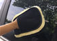 Sheepskin γάντι πυγμαχίας ένα πλυσίματος αυτοκινήτων δευτερεύον μερινός γάντι πυγμαχίας πλυσίματος μαλλιού αυτοκινήτων δερμάτων με την τσέπη προμηθευτής