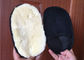 Κοντό Sheepskin μαλλιού γάντι πυγμαχίας πλυσίματος αυτοκινήτων μαλακό με την ενιαία πλαισιωμένη γούνα 24,5 X 19cm προμηθευτής