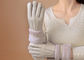 Ευθυγραμμισμένα Shearling γάντια των αδιάβροχων γυναικών, γυναικείο γκρίζα Sheepskin γάντια  προμηθευτής