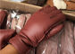 Διπλά αναπνεύσιμα ευθυγραμμισμένα Sheepskin γάντια γυναικείου μαύρα δέρματος για την τηλεφωνική χρήση κυττάρων  προμηθευτής
