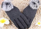 Γάντια των χειμερινών γυναικών με τα άκρα δακτύλου οθόνης αφής, μαλακά γάντια για την τηλεφωνική χρήση κυττάρων  προμηθευτής