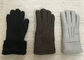 Sheepskin πολυτελών θερμότερων Sheepskin γαντιών/των μαύρων γυναικών δέρματος γάντια προμηθευτής