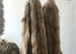 Χνουδωτό αυθεντικό περιλαίμιο γουνών ρακούν, φυσική περιποίηση κουκουλών γουνών ρακούν χρώματος για τις γυναίκες προμηθευτής