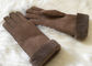 γυναικείου διπλά προσώπου shearling στροφής μανσετών γάντια σουέτ γαντιών ραμμένα χέρι shearling προμηθευτής