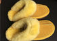 Sheepskin σουέτ της Tan Sheepskin κάστανων χειμερινών γυναικών παντοφλών κλασικές παντόφλες προμηθευτής