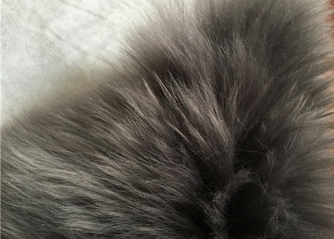 Το φυσικό Sheepskin της Αυστραλίας Sheepskin μαλλιού κουβερτών μαύρο βαμμένο μακρύ ενιαίο δέρμα ρίχνει